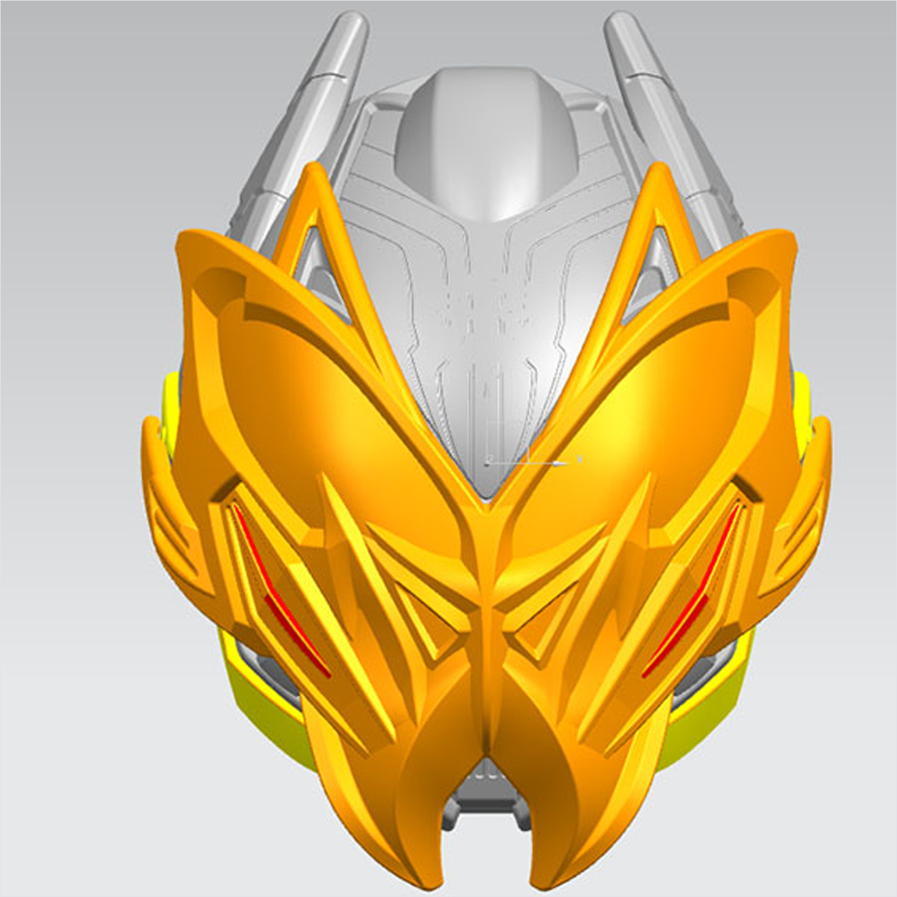 金黃色與銀灰色結(jié)合的工業(yè)模型